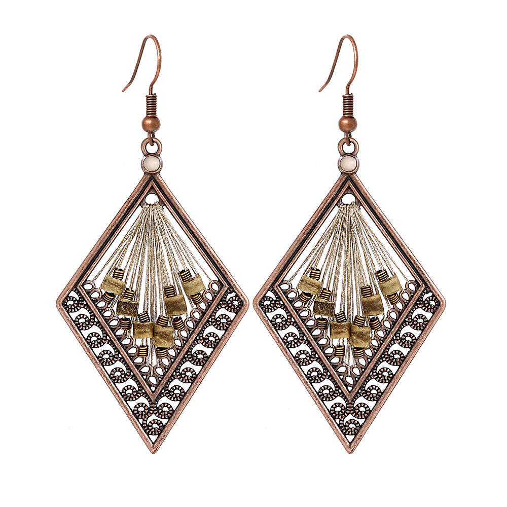 Wholesale Bohemian Geometric Earrings Zinc Alloy Fashion Jewelry Accessory