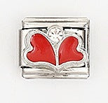 Wholesale 5pcs Italian Charm Bracelet 9mm DIY Splicing Heart Series Stainless Steel Composable Bracelet