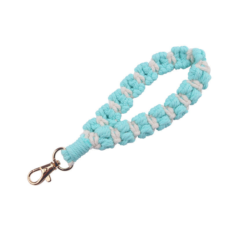 Wholesale Hand Woven Cotton Rope Lanyard Keychain ACC-KC-GuangTian080