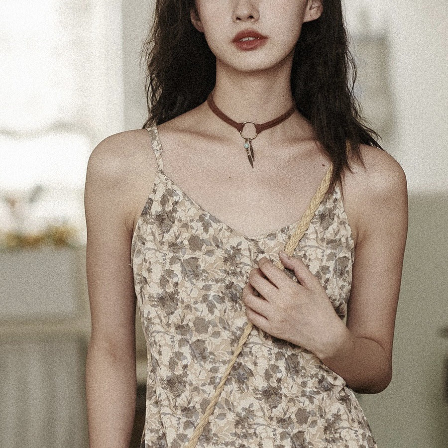 Wholesale Homemade Bohemian Style Leaf Turquoise Necklace