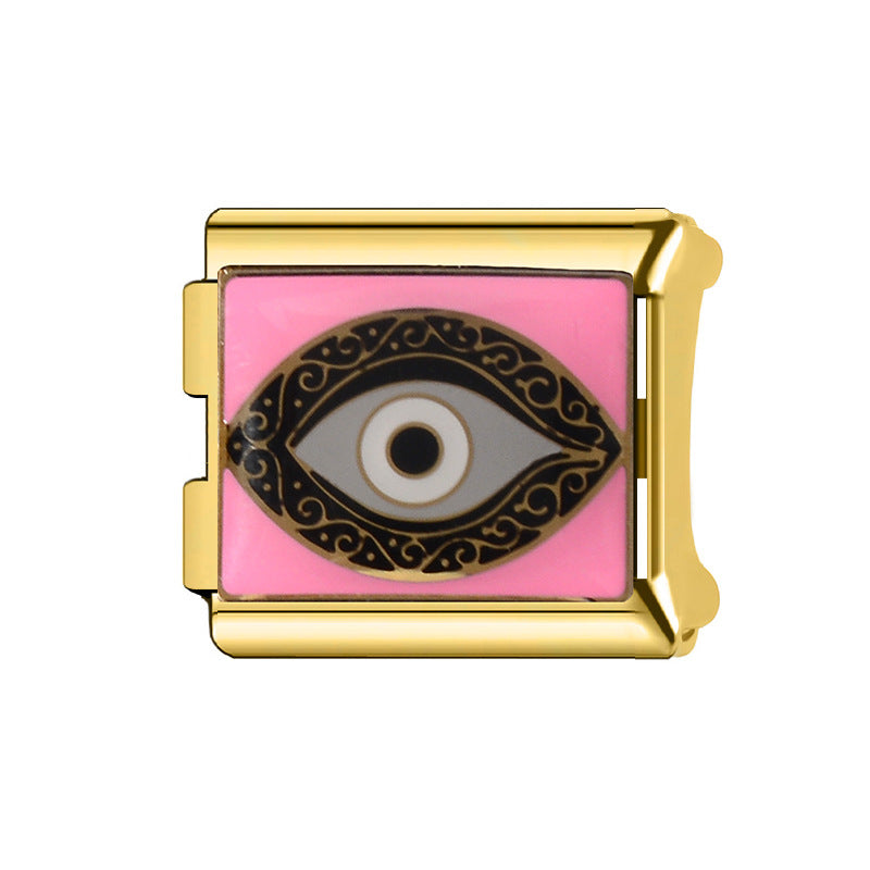 Wholesale Italian Charm Bracelet 9mm DIY Splicing Cartoon Cute Stainless Steel Composable Bracelet