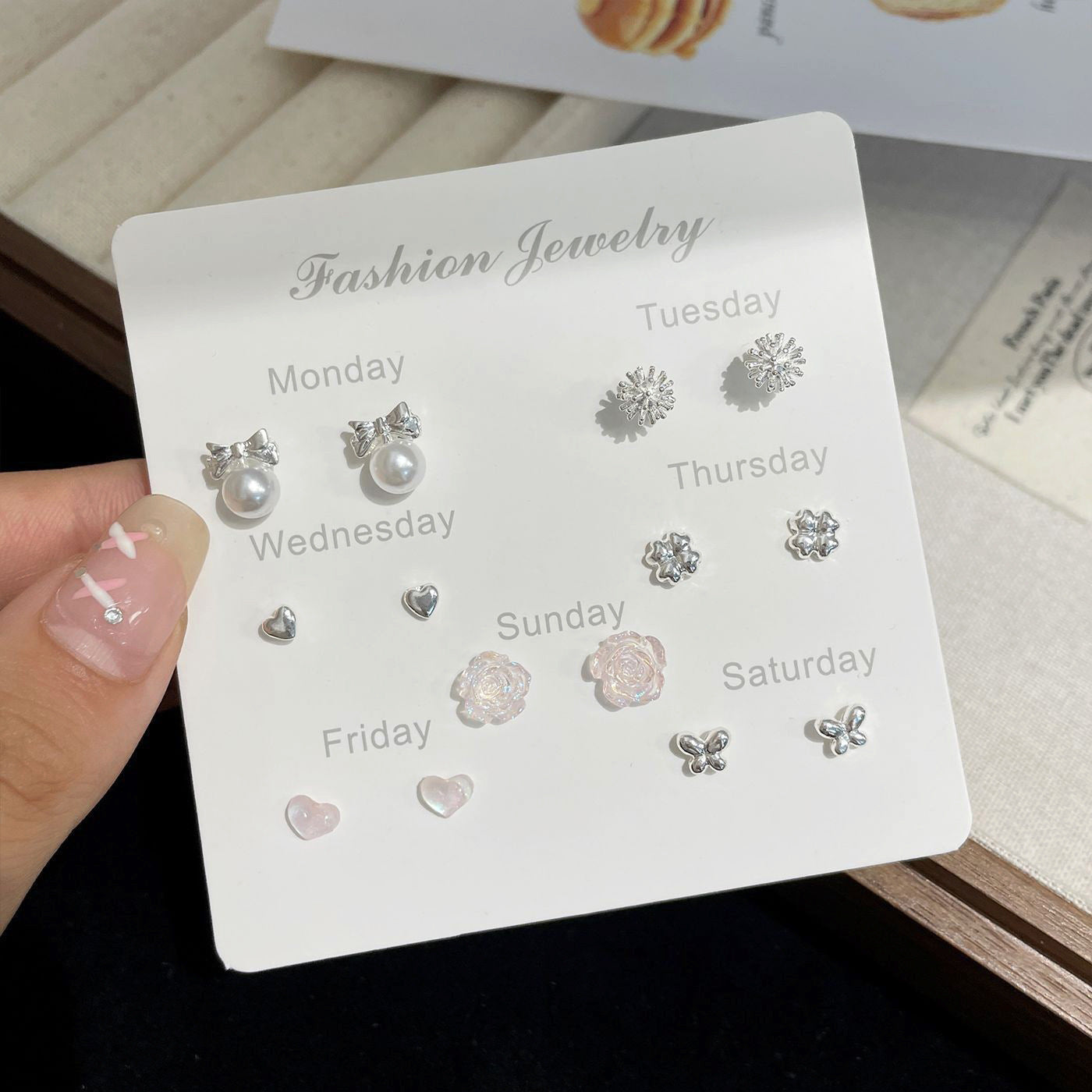 Wholesale Exquisite and Compact Mini Earring Set Silver Needle Earrings Simple Small Earrings