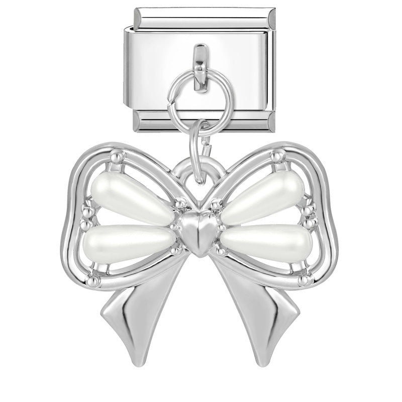 Wholesale Italian Charm Bracelet 9mm DIY Splicing Heart Pendant Stainless Steel Composable Bracelet