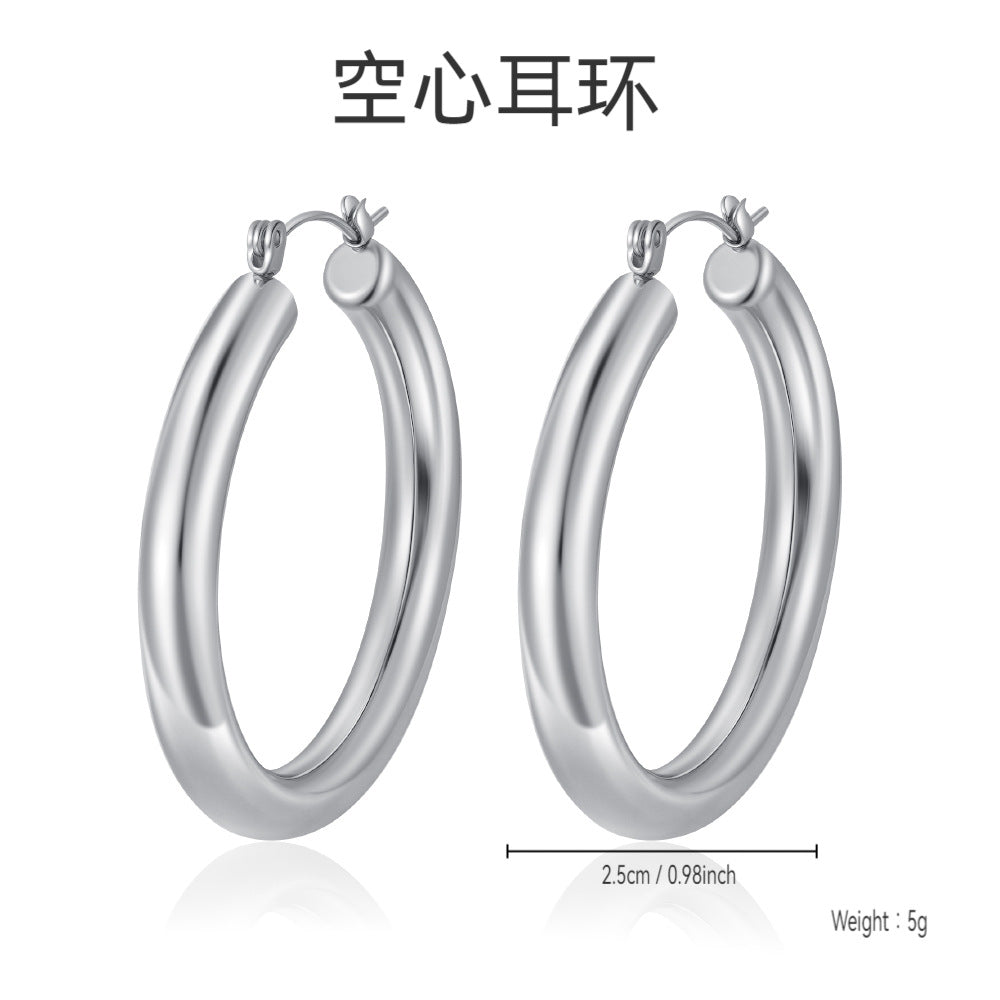 Wholesale Stainless steel hoop earrings