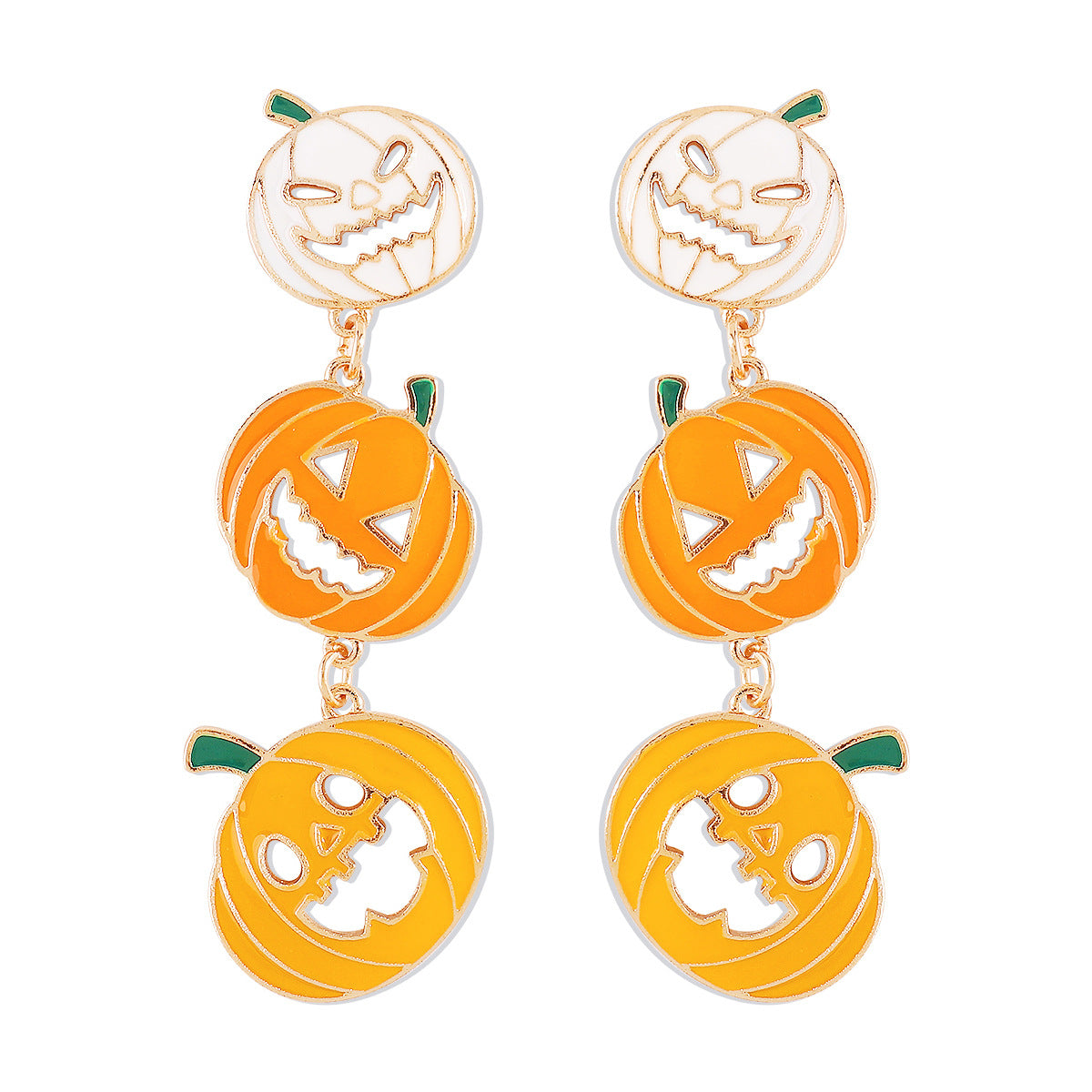 Wholesale  personalized funny cartoon earrings Halloween  letter skull earrings
