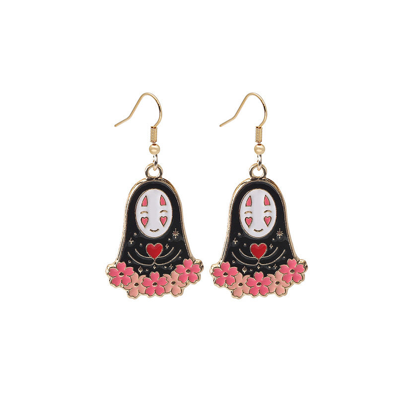 Wholesale Cartoon Cute Oil Drop Alloy Halloween Earrings ACC-ES-MDD039