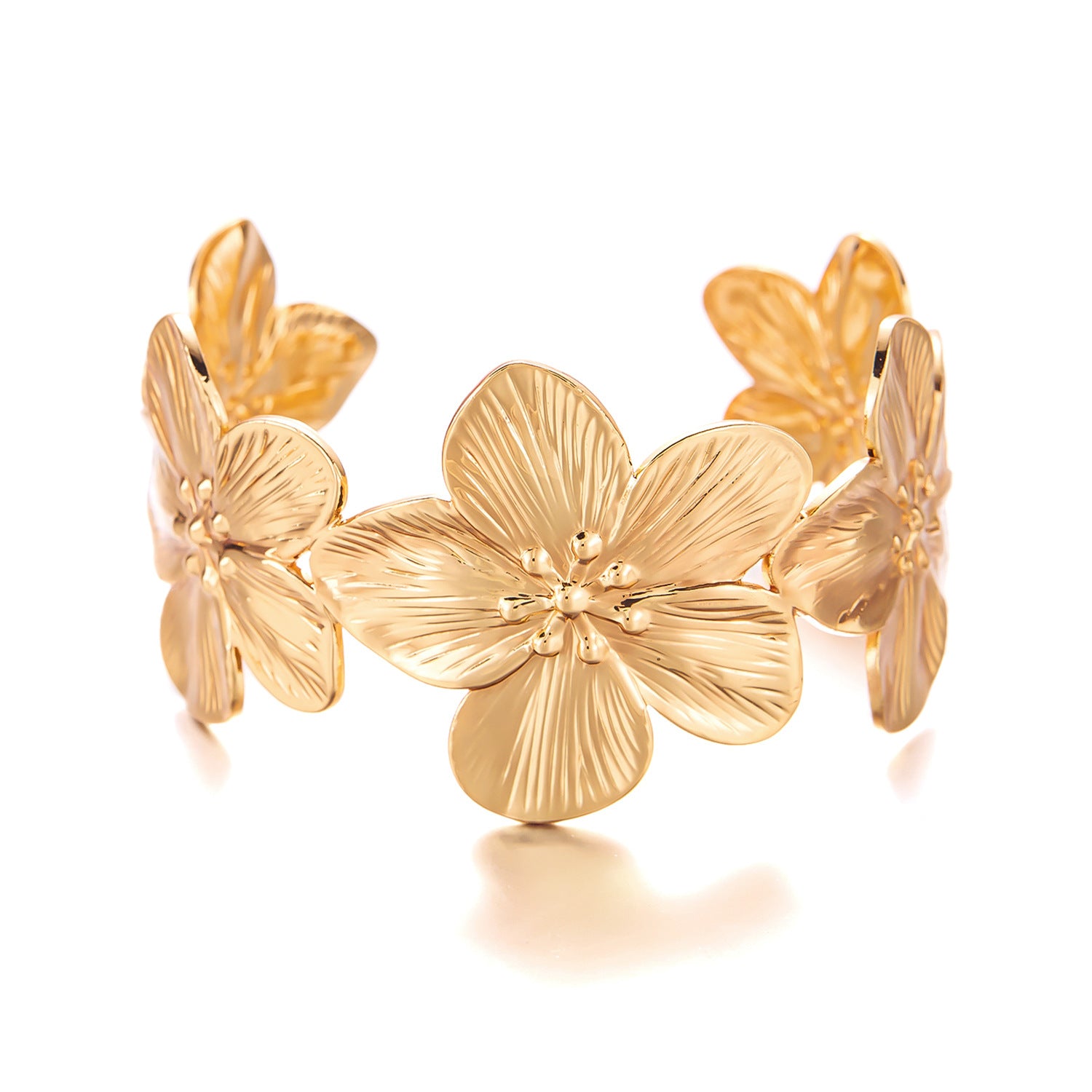 Wholesale  Golden Butterfly Flower Bracelet