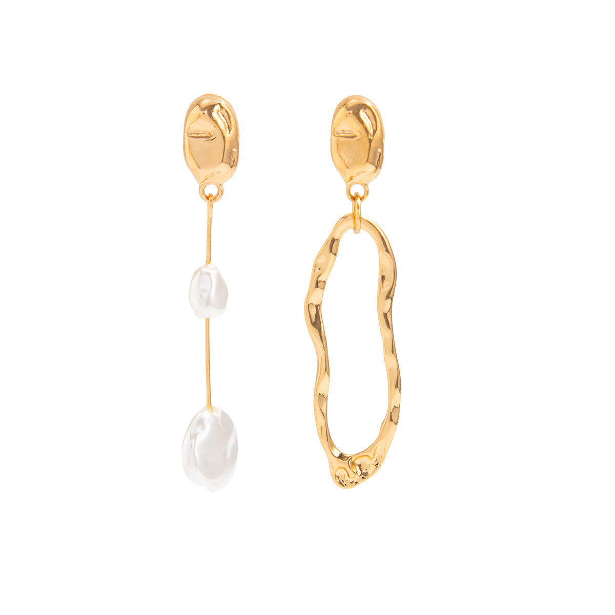 Wholesale Alloy Electroplated Vintage Imitation Pearl Long Earrings Stylish Jewelry Accessory