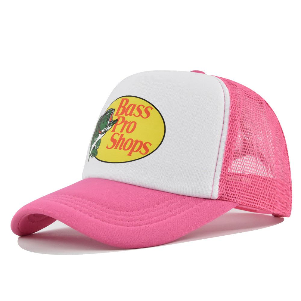 Wholesale Printed fish silk screen cap summer net Hat