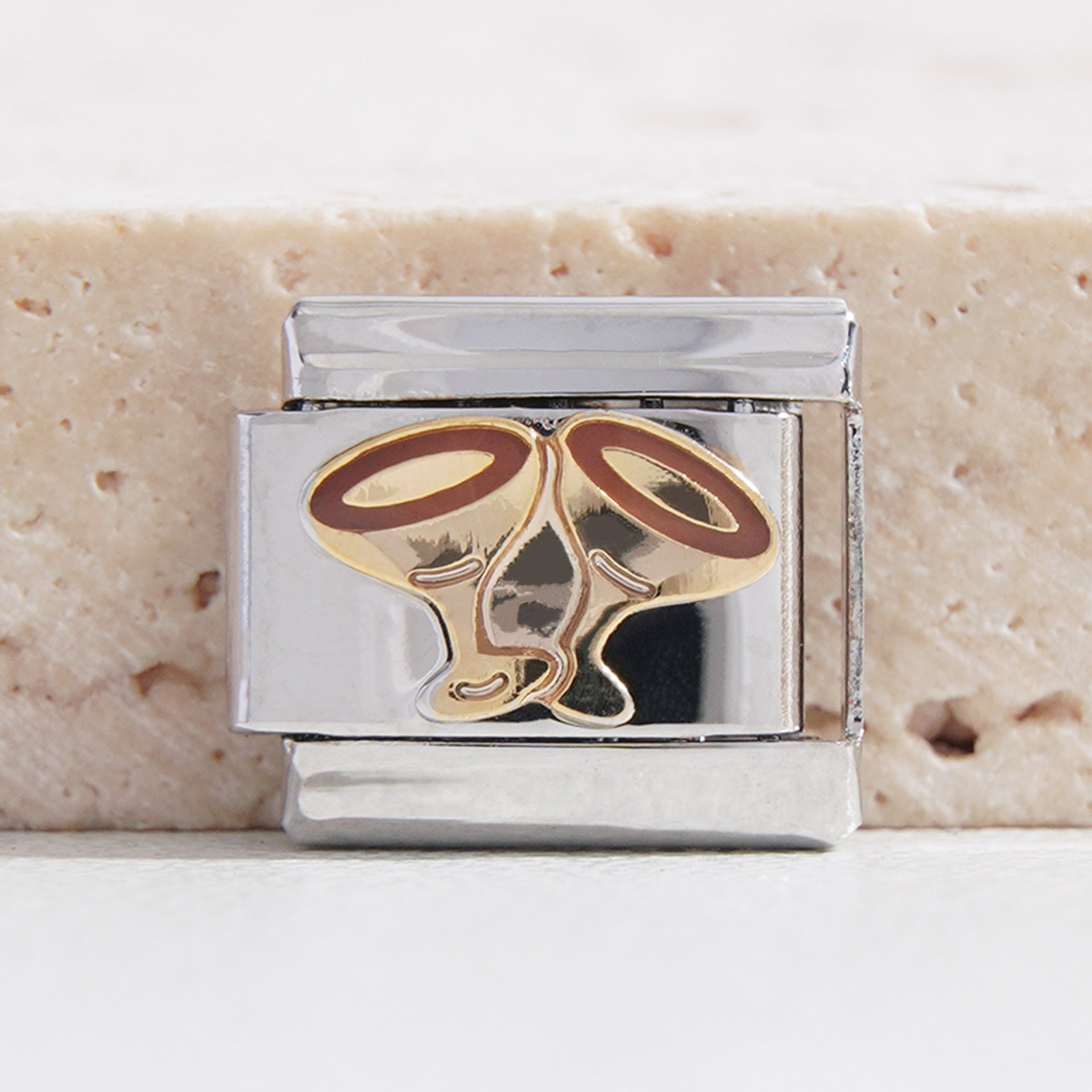 Wholesale Italian Charm Bracelet 9mm DIY Splicing Creative Pattern Stainless Steel Composable Bracelet