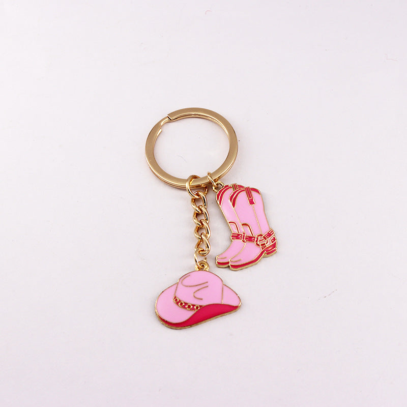 Wholesale Western Style Bull Head Hat Bull Head Alloy Keychain ACC-KC-QiChen002