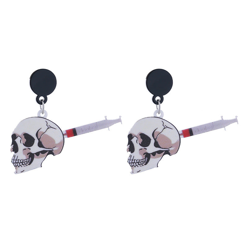 Wholesale Acrylic Horror Halloween Earrings