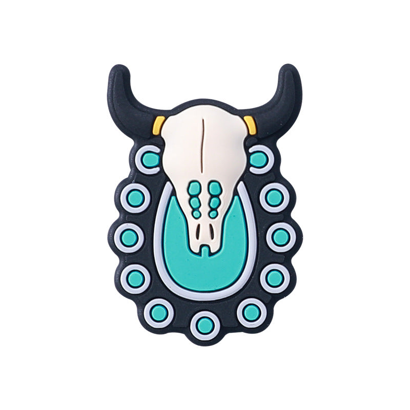 Wholesale 20pcs Cartoon Bull Head Focal Beads DIY Bead Accessories