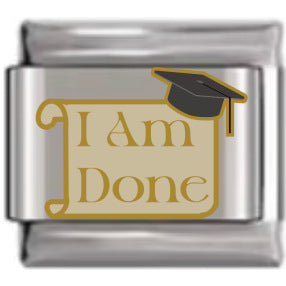 Wholesale Italian Charm Bracelet 9mm DIY Graduation Cartoon  Creative Stainless Steel Composable Bracelet