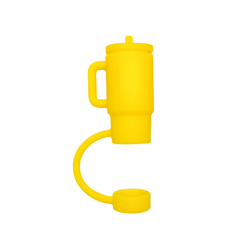 Wholesale 10pcs 10mm Straw Cover Silicone Straw Caps for Cup Decoration Straw Tube Cap ACC-SCR-WDX003