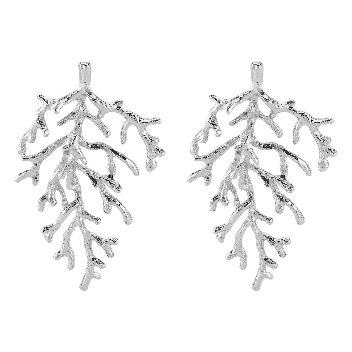 Wholesale Exaggerated Branches Coral Beach Holiday Summer Small Earrings Necklace