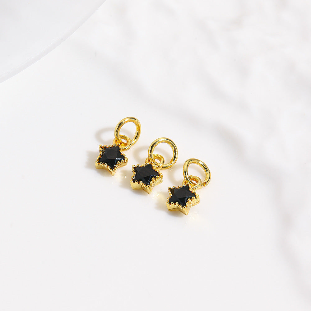 Wholesale Sunflower Colored Zirconium DIY Pendant