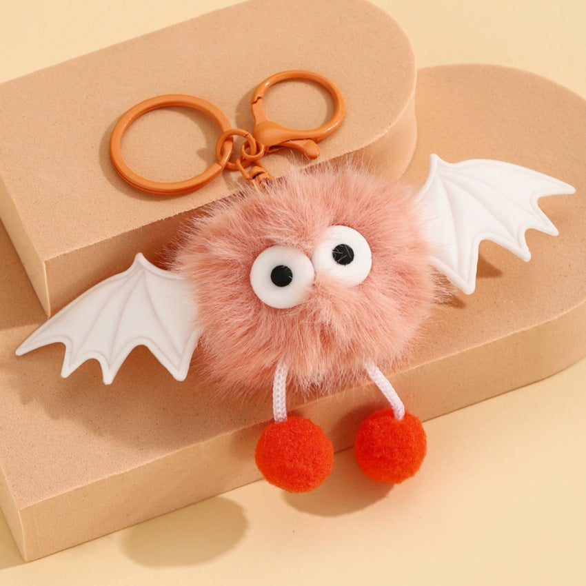Wholesale  Plush Bat Bag Pendant Keychain Cute Decorative Accessory