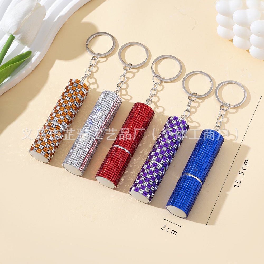 En gros hisseaux colorés 5 ml de bouteille de parfum porte-clés portables