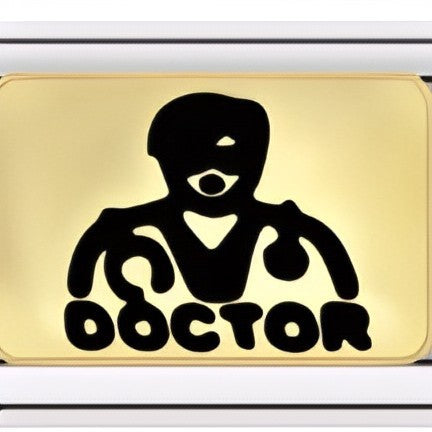 Wholesale Italian Charm Bracelet 9mm DIY Splicing Police Doctor Professional Series Stainless Steel Composable Bracelet