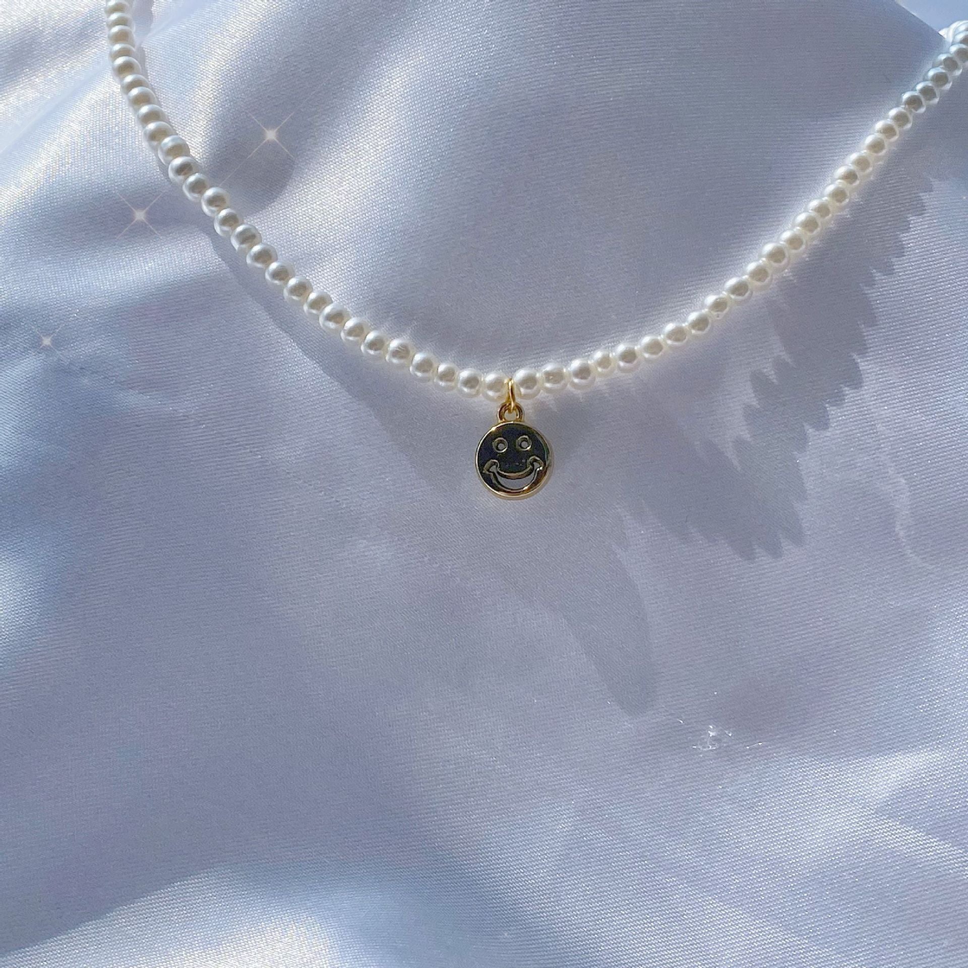 Wholesale Camellia Pearl Necklace Collarbone Chain Choker Necklace ACC-NE-Hanxi002