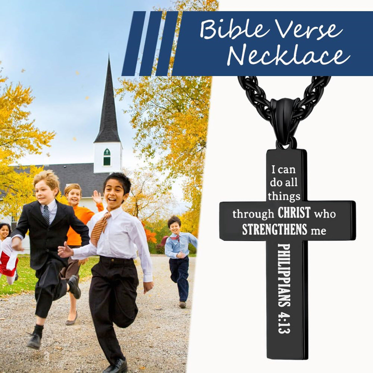 Wholesale Cross  Pendant Stainless Steel Necklace