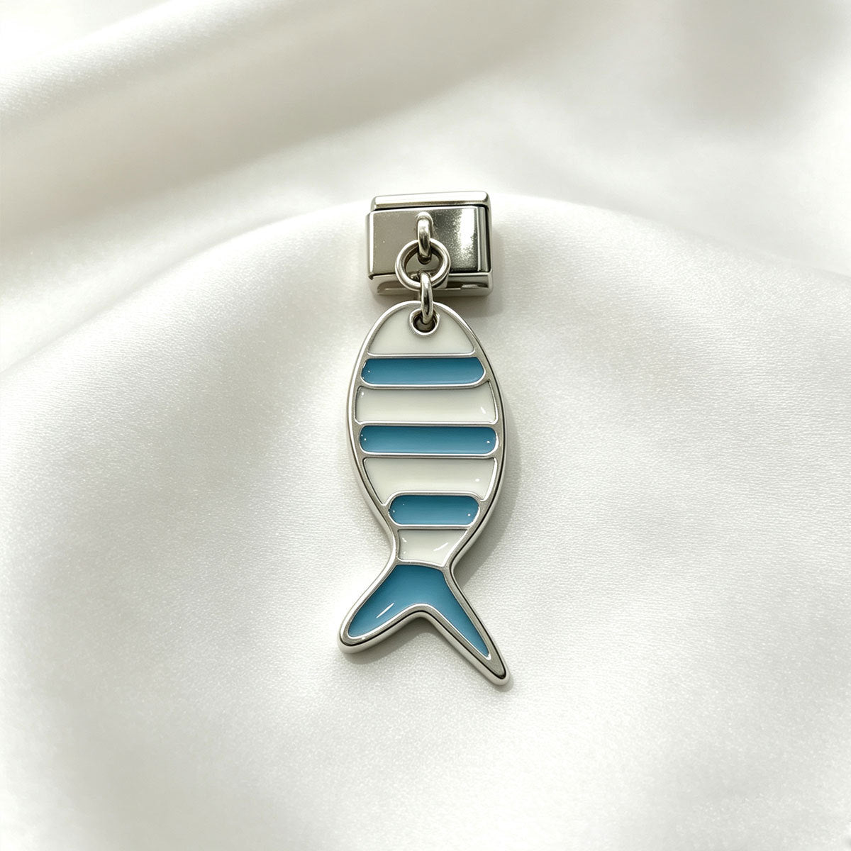 Wholesale Stylish Multicolor Enamel Fish Pendant 304 Stainless Steel DIY Charm Jewelry Making Accessory Gift