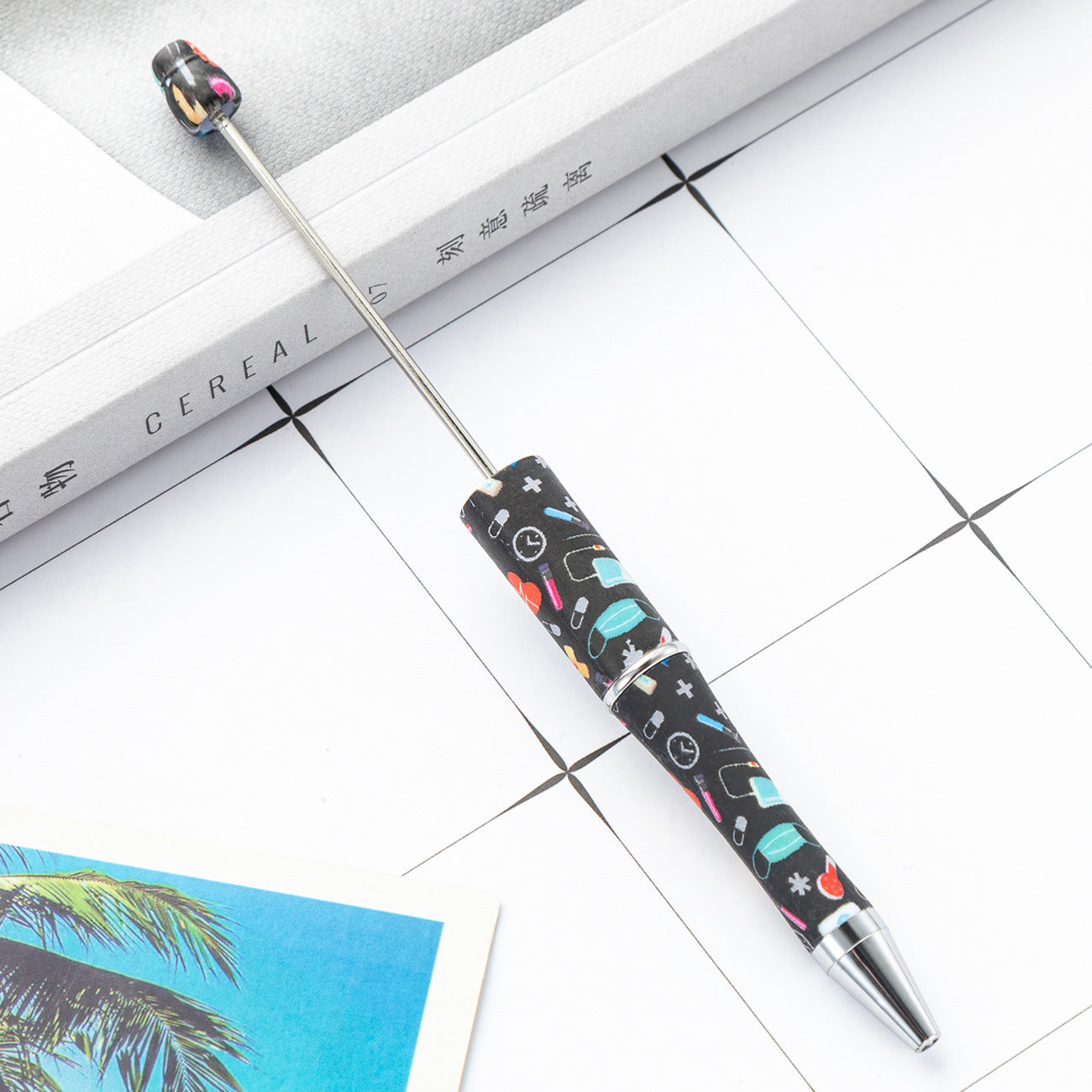 Wholesale Beadable Pens Nurse Plastic DIY Beaded Pens ACC-PN-HuaH057