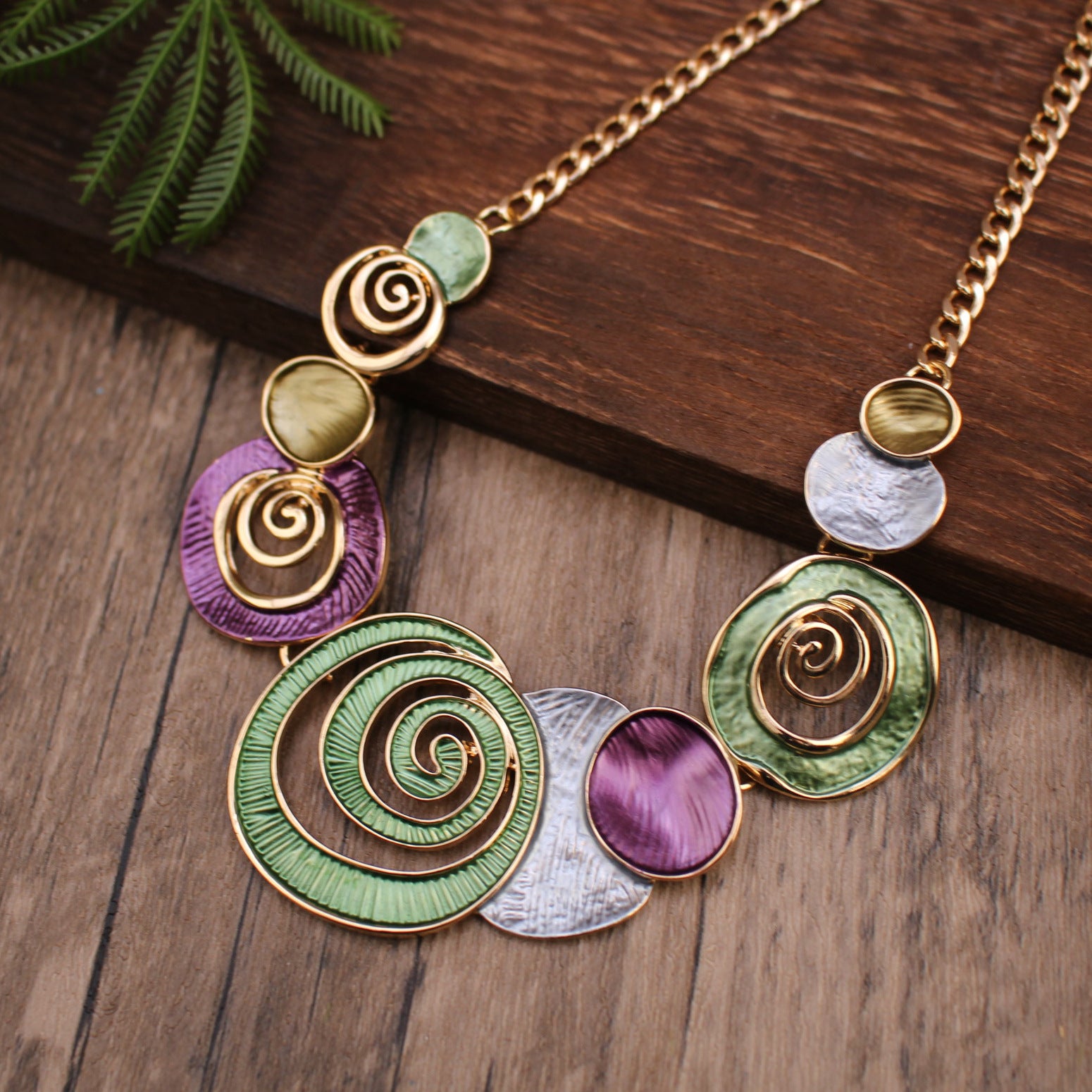 Wholesale Colorful Shell Hollow out Necklace