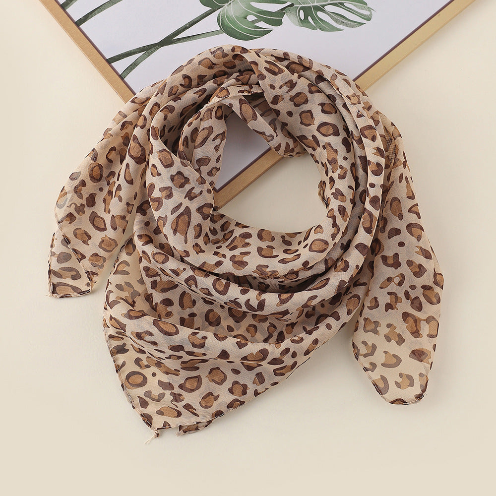 Wholesale Leopard print large square scarf