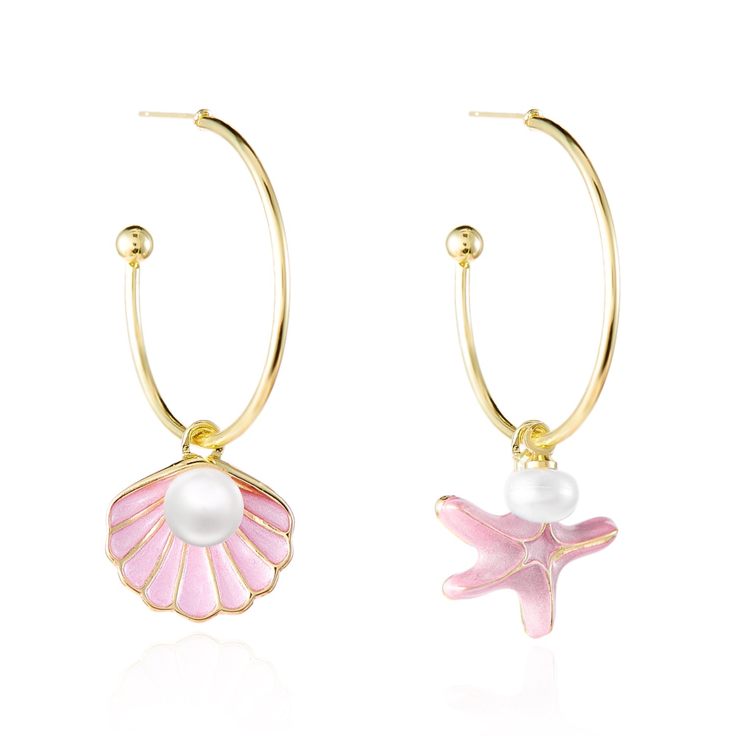 Wholesale Starfish Shell Summer Earrings