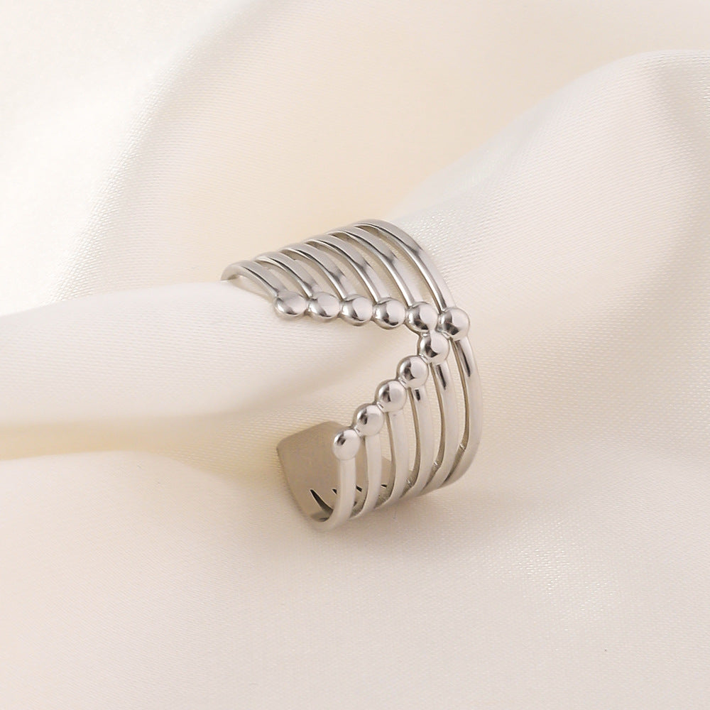 Wholesale titanium steel irregular ring