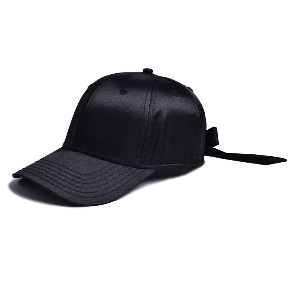 Wholesale Satin Shiny Ribbon Bow Hat Cap Baseball Cap ACC-HT-WenRan004
