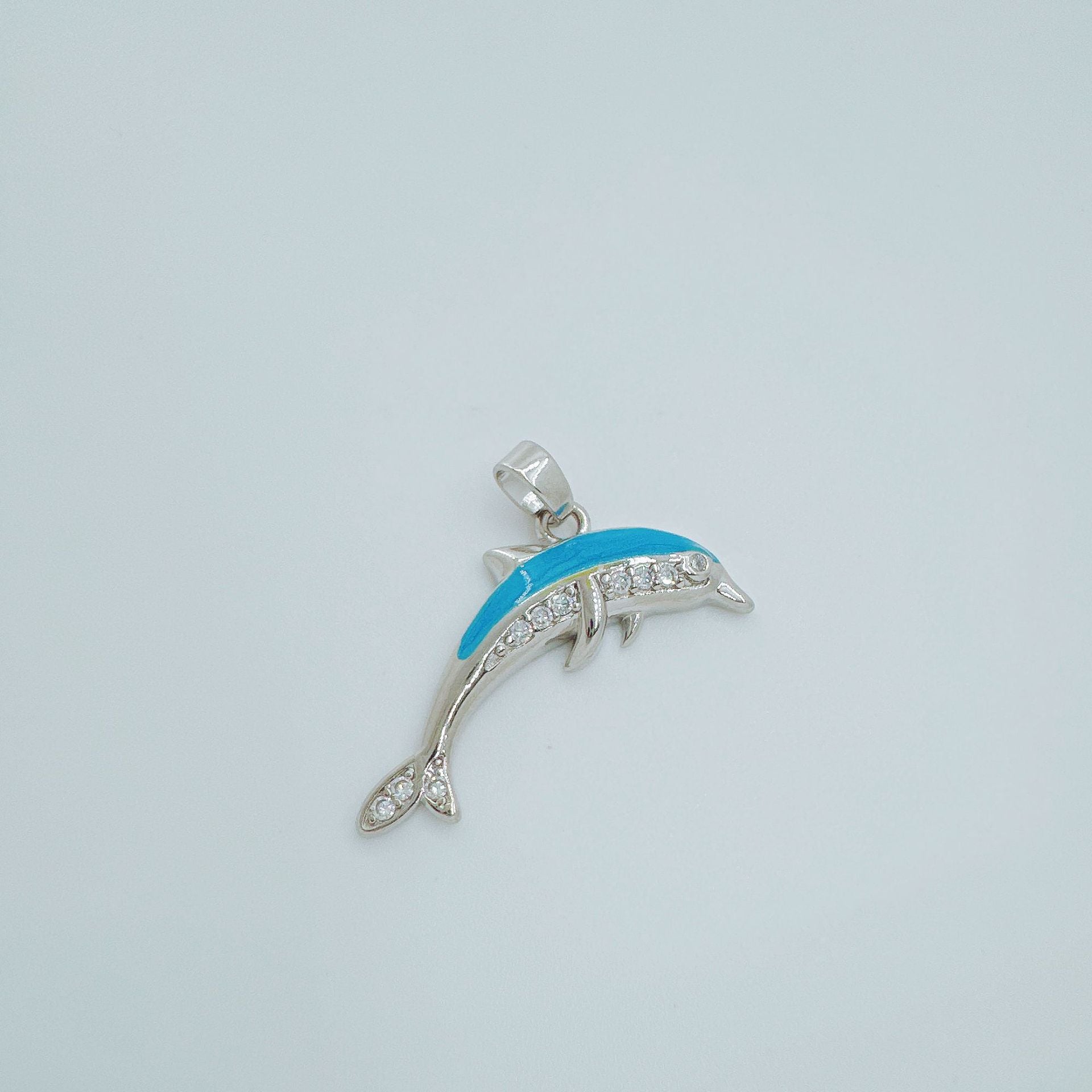 Wholesale Copper Plated Gold Dolphin Pendant Necklace,  Trendy Ocean Jewelry Gift for Women