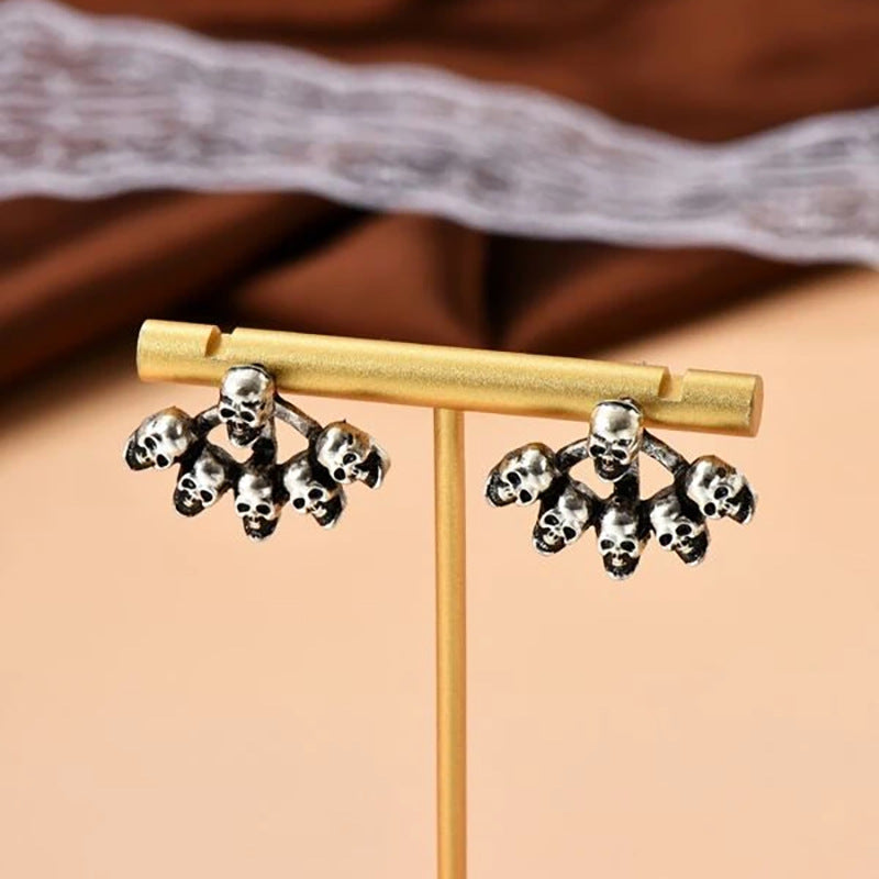 Wholesale  Exaggerated Skull Earrings Personality Funny Earrings