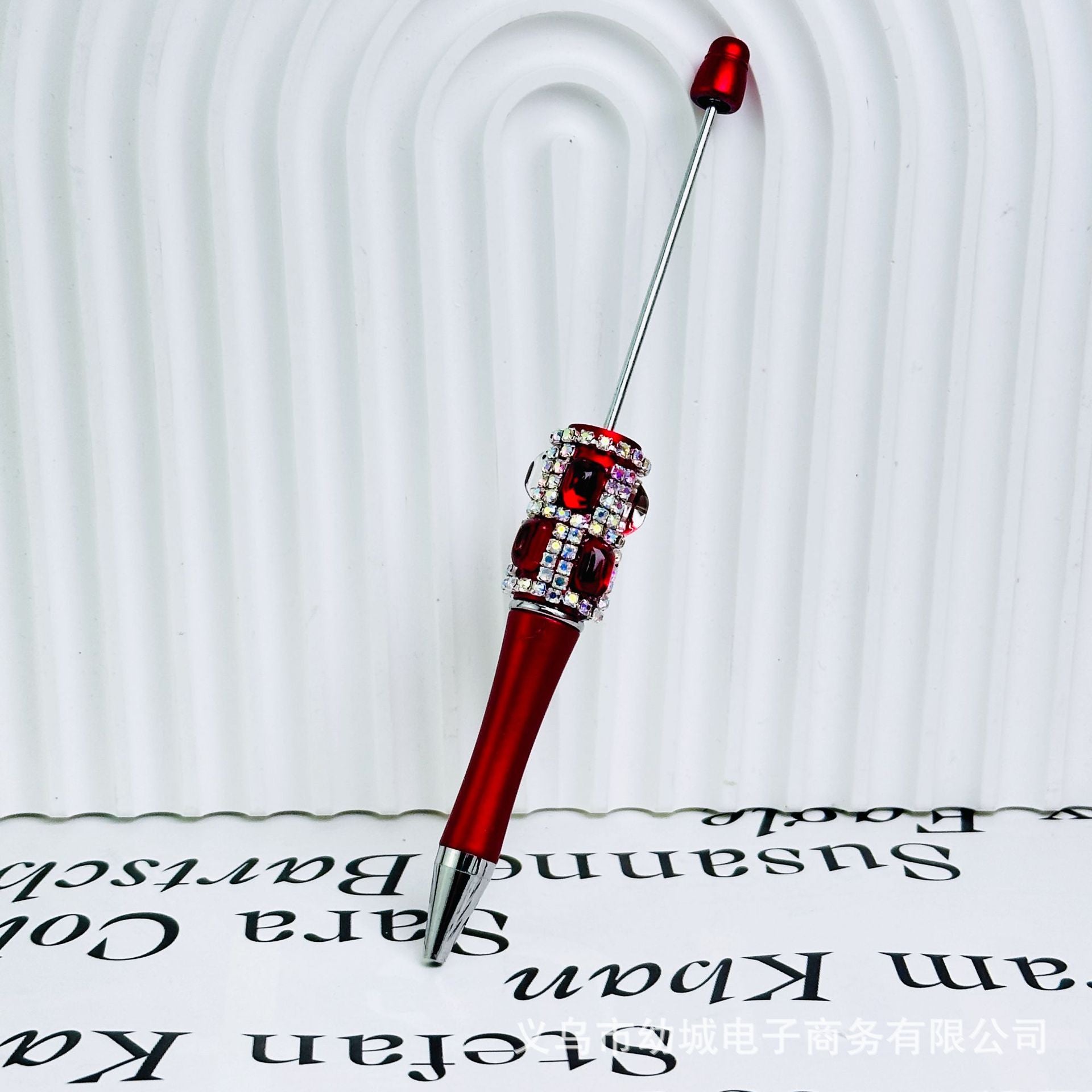 Wholesale 10pcs Creative DIY bright diamond beadable pens