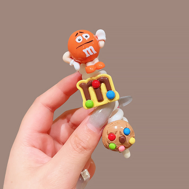 Wholesale Cartoon Funny Telephone Line Hair Scrunchies ACC-HS-Hanl007