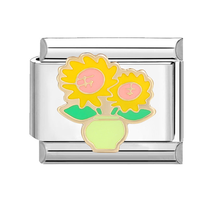 Wholesale Italian Beaded Bracelet 9mm DIY Splicing Removable Stainless Steel Combinable Bracelet