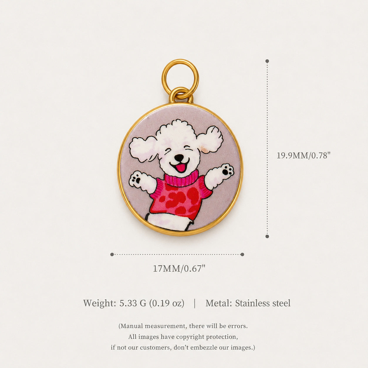 Wholesale Stainless Steel Fox Pendant 18K Gold Plated Animal Charm Trendy Fashion Accessory For DIY Jewelry Making Boutique Resale