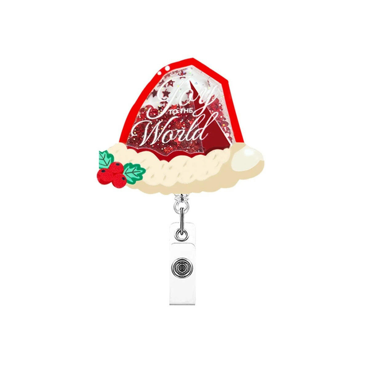 Wholesale Christmas quicksand   Badge Reels