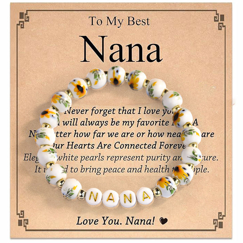 Wholesale Mother' s Day Colorful " MAMA"  Letter Bead Bracelet