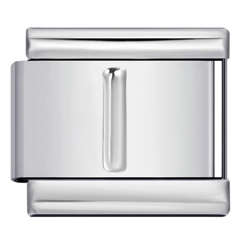 Wholesale  Italian Charm Bracelet 9mm DIY convex 26-letter  Creative Stainless Steel Composable Bracelet