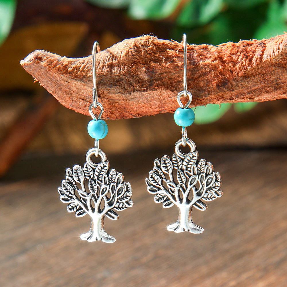 Wholesale Bohemian Turquoise Earrings Zinc Alloy Fashion Accessory Gift for Women
