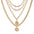 Wholesale Human head necklace set light luxury temperament relief round necklace