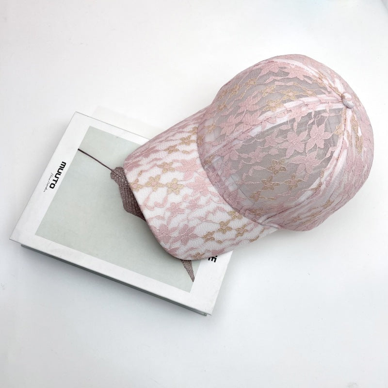 Wholesale Lace Baseball Cap Mesh Breathable Sunscreen Hat Baseball Cap