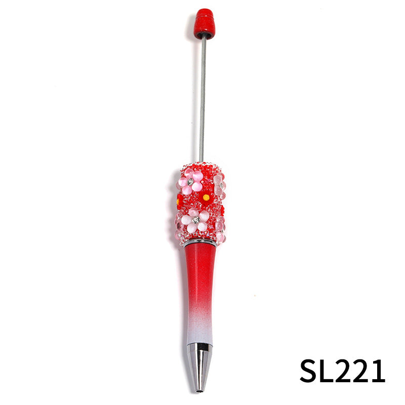 Wholesale  creative flower Gomsophila sugar pen ballpoint pen