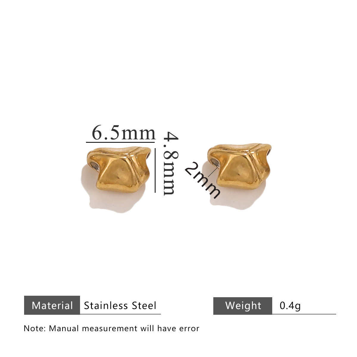 Wholesale 20pcs/pack stainless steel baroque wind beads