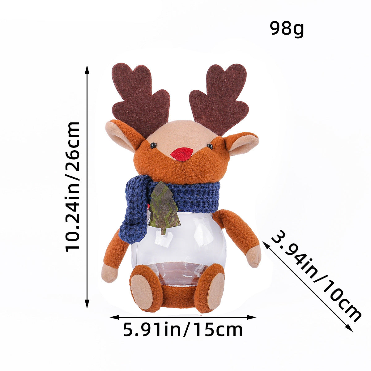 Wholesale  Christmas Decorations Christmas Elk Gift Jar Creative Decorations