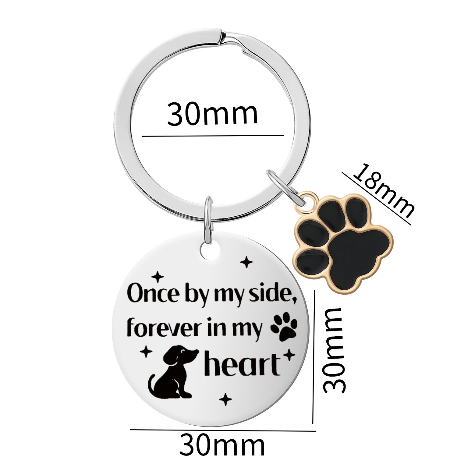 Wholesale Stainless Steel Engraving Dog Tag Keychain