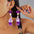 Wholesale Halloween earrings  funny fun skull tassel rice beads earrings